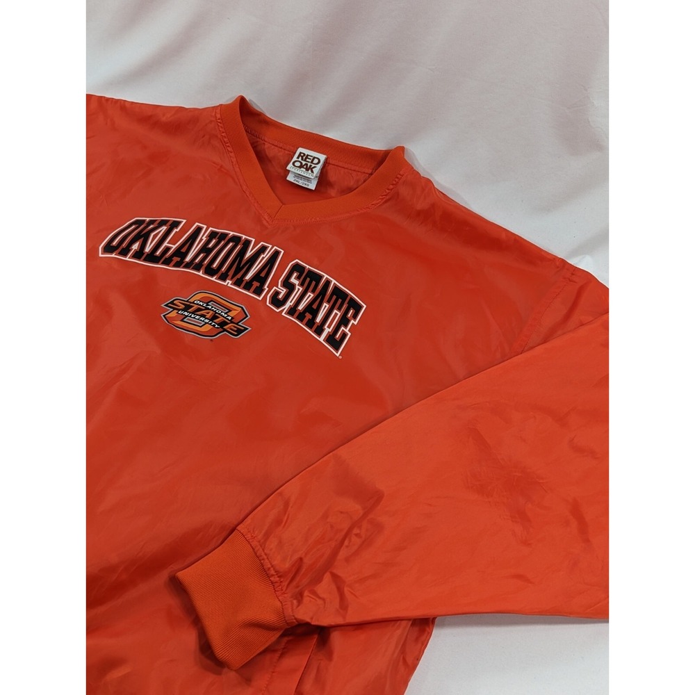 Red Oak Oklahoma State Cowboys Lightweight Pullover Windbreaker 2XL Orange